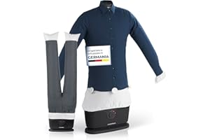 CLEANmaxx Ferro da stiro automatico per camicie PRO con attacco per pantaloni | Sostituisce ferro da stiro, vaporizzatore | Per camicie, camicette e pantaloni | Innovativo ed efficiente