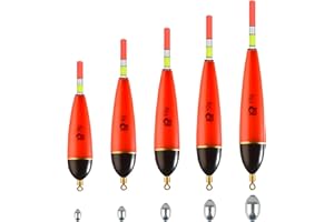 SGYKJ 5 Stück Angel Posen Set Posen Angeln & 15 Stück Angelblei Set, Angelposen Sets, Angel Schwimmer Angeln, Angelzubehör Sets, für Hecht, Barsch, Karpfen, Barsch, Fishing Accessories