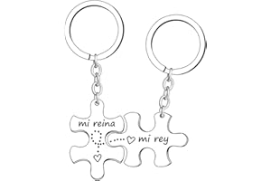 GUOYU Regalo Pareja Llavero Pareja Hombre Mujer Regalos de San Valentín Regalo de Cumpleaños de Aniversario para Marido Esposa Novia Novio Él Ella