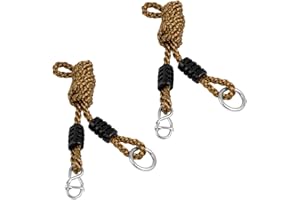 0XBIT Schaukelseile, 2 Stück Verstellbare Seil für Schaukel, 1,8 m Verschleißfestes Seil Schaukel, Belastbar 300 kg, Chnell und Einfach Aufzuhängen, für Hängematte, Camping, Schaukel