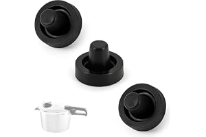 Silikonmembran för Fissler Vitavit Premium Comfort tryckkokare, 3-delat set svart 18,5 mm, ventilreservdel, tryckjusteringsti