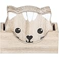 SPOTTED DOG GIFT COMPANY Coasters Set of 6, Wooden Cat Coasters With Holder for Drinks Mugs Cups, Cute Cat Themed Decorative Home Decor Accesories & Gifts for Cat Lovers