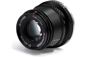 TTArtisan 35mmF1.4 APS-C Objectif de Mise au Point Manuelle Compatible avec Appareil Photo Fuji X Monture X-A10 X-A20 X-A3 X-A5 X-A7 X-M1 X-M2 X-T10