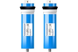 AAADRESSES 2 PACK 100/200/300/400/600 GPD RO Membrane Reverse Osmosis Membrane Replacement Water Filters, Fits Under Sink RO Drinking Water Purifier System,Blue,3012 300G