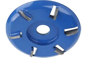 TBEST Brzeszczoty, Części Akcesoria, Tarcza do Rzeźbienia w Drewnie Stal 6 Zębów Frez Narzędzie do Drewna Akcesoria do Szlifierek Kątowych Ostrze łukowe (Blasz łukowy)