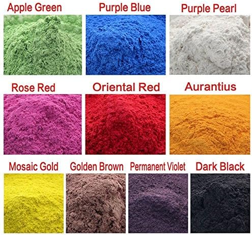 100g Cosmetic Grade Natural Mica Powder Pigment Soap Candle Colorant Dye 10 Color( 100g, 10g each)