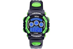 Edillas Kids Watches Digital for Boys,7 Colors 50M Waterproof Wrist Watches for Child Sport Outdoor Multifunctional Wrist Watches with Stopwatch/Alarm Watch for Kids Ages 6-15