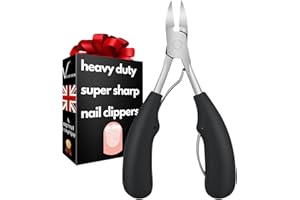 VELLICHOR EUROPE Heavy Duty Long Handled Professional Toenail Clippers for Thick & Ingrown Nails - Men & Seniors - Pedicure Clippers - Super Sharp Curved Blade - Grooming Tool