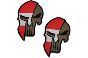 TOPPATCH 2 Stück Österreichische Nationalflagge, Patch, Aufnäher, taktische Morale, bestickte Abzeichen, Militäruniform, Emblem, Kappe, Hut, Rucksack, Applikation (at)