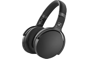 Sennheiser Hd 450Bt Cuffie Wireless/Bluetooth Con Cancellazione Attiva Del Rumore, Circumaurali, Nero