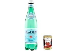 ITALIAN GOURMET E.R. 24 botellas de agua mineral San Pellegrino en botella de 75 cl + Polpa italiana gourmet 400 g