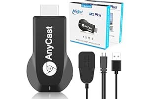 KQLHLHDYZ Wireless Display Adapter, 4K 1080P HDMI Transmitter and Receiver Dongle, Airplay HDMI Dongle Digital AV to HDMI Connector for iPhone/iPad/Android to TV Projector Support Miracast Airplay DLNA