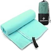Legendwerk&reg; Microfibre Towel, 16 x 80 cm, Lightweight and Quick Drying | Ideal for gym - sauna - beach and travel - with loop