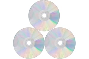 KEAJUIDY 20 Stück CD-Rohling zur Dekoration Schallplatten Vinyl DIY-Scheibe Transparente Malerei Ornament für Musik Party Kinderzimmer Basteln Kunstzubehör Hochzeit Zubehör 12 CM