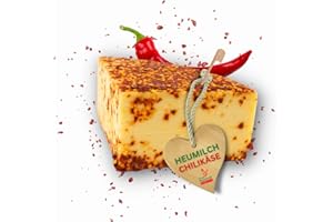 ‎TIROLER BAUERNSTANDL DIE HEIMAT DER TIROLER SCHMANKERL. Tiroler Bauernstandl - Chili - Käse [ 1Kg ] Österreichische Spezialitäten aus Heumilch Bergkäse am Stück Südtiroler Spezialitäten Hartkäse für Raclette Käse oder als geriebener Hartkäse Milk Käseset