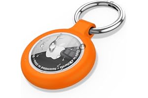 VANCLE Étuis pour Apple AirTag 2021-1 Pièce TPU Coque AirTags avec Couvercle Étanche, Anti-Chute et Anti-Rayures pour Apple Air Tag Case Cover