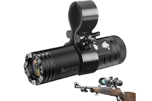 Ablebro Caméra Shotgun, Red Dot Cross Objectif,contrôle WiFi et APP, caméra vidéo d'action Full HD 4K pour Le tir et la Chasse d'argile, Casque Cam Sports DV
