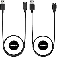 TUSITA [2-Pack] Laddarkabel Kompatibel med Garmin Fenix 7 7S 7X 6 6S 6X Pro 5 5S 5X Plus,Epix 2,Forerunner 745 935 945 45 45S