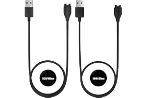 TUSITA [2-Pack] Laddarkabel Kompatibel med Garmin Fenix 7 7S 7X 6 6S 6X Pro 5 5S 5X Plus,Epix 2,Forerunner 745 935 945 45 45S