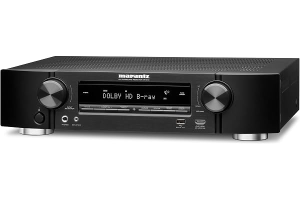 Marantz NR1510 Récepteur AV 5.2 canaux, amplificateur HiFi, HEOS Multiroom, Streaming de Musique, AirPlay 2, Bluetooth, Wi-FI, 6 entrées HDMI, Compatible Alexa - Noir