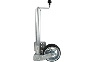 TRAILER PARTS4U Generisch Knott 421039.001 automatyczne koło podporowe do dużych obciążeń 500 kg samochód osobowy przyczepa koło ostrogowe 230 x 80 mm