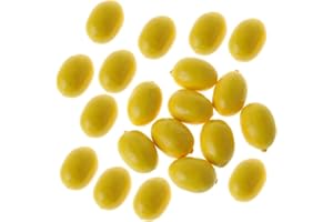 ZGLUZP 20Pcs Yellow Mini Fake Lemon Fruit,Plastic Foam Vegetables Fruit as Home Party Ornament Craft Photography Props Gift 3-6CM Artificial Plants and Flowers,Artificial Flora,Artificial Fruits