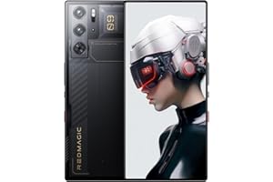 ‎REDMAGIC REDMAGIC 9 Pro 120Hz Gaming Smartfon, 5G Android Smartphone, 16GB RAM+512GB ROM, Snapdragon 8 Gen 3, 6.8" AMOLED FHD Ekran, FHD+ Gaming Telefon, 50MP Kamera, 80W Ładowarka, Dual-Sim, NFC Przezroczysty