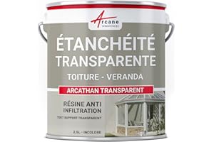 Resina de Impermeabilización Transparente para Verandas y Otros Soportes de Vidrio: ARCATHAN TRANSPARENTE-2.5 L -ARCANE INDUSTRIES