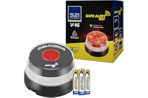 S21 Señalización Baliza V16 Homologada DGT | Geolocalizada con SIM MOVISTAR Incluida y Activada hasta 2038 | Baliza V-16 Homologada DGT Obligatoria A Partir de 2026