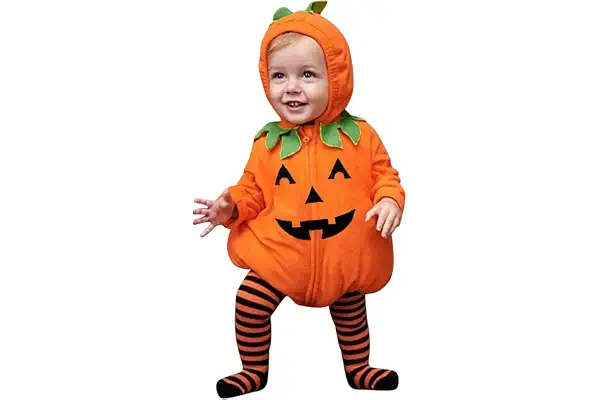 Disfraz Halloween Bebe - Disfraz Calabaza Bebe Lindos Calabaza Disfraz Para Niña y Niño Disfraces Halloweens Bebes Mono + Pantalón Rayas Regalos de Halloween Para Recién Nacidos de 0-24 Meses