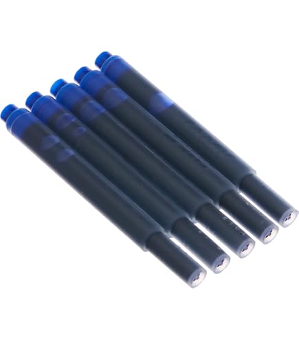 Lamy, cartucce di inchiostro per penna stilografica, colore verde T10, ricariche di ricambio e di riserva per Nexx vista Pack Of 5 (25 Ink Cartridges