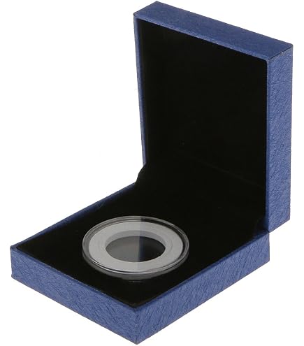 Boîte à Monnaie Leuchtturm Volterra - Écrin En Acajou Pour 1 Pièce Jusqu'à 41 Mm - Protection Et Présentation Pour Collectionneurs - 13