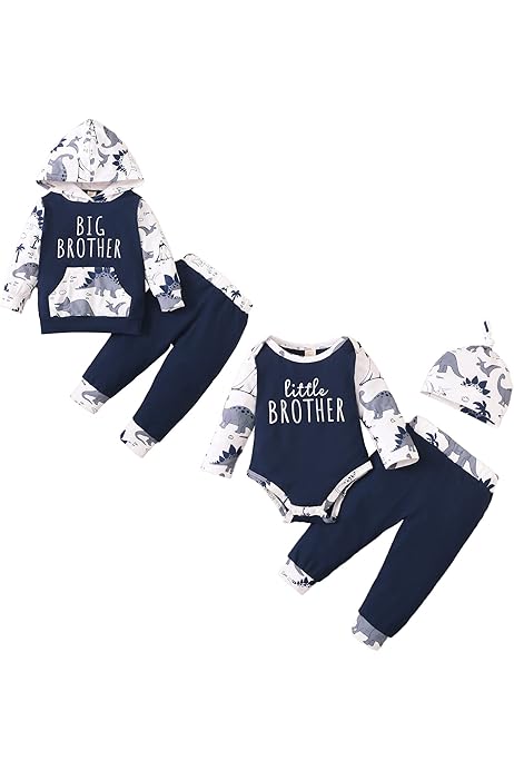 Baby Clothes Big Brother Little Sister Pajamas Little Sister