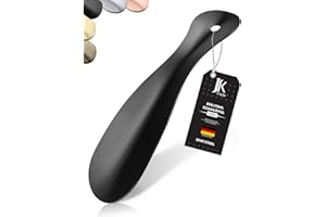JK Trade® 19 cm stabile in acciaio inox | Calzascarpe in acciaio inox per viaggiare | Calzascarpe piccolo per viaggiare | lunghezza e larghezza ottimizzate | Shoe Horn | Business appeso