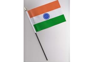 1000 FLAGS India Hand Flag 25cm