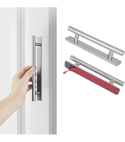 Maniglie Armadio In Alluminio Autoadesive - Set 2 Pezzi Con Viti, Interasse 160mm Per Cucina E Mobili - Foto 7