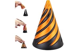 VECORA Impossible Cone Fidget Toys, 3D Printed Spiral Cone Toy, Impossible Pyramid Passthrough Sculpture Fidget Toys for Kids and Adults, Desktop Decoration for Home Office Desk