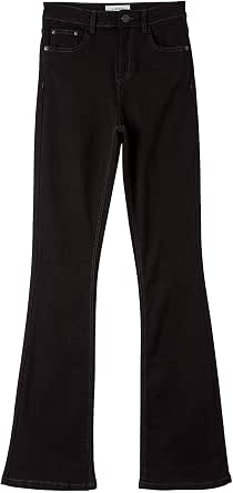 TERRANOVA - Pantalone da Donna in Denim Nero Modello a Zampa. : Amazon.it:  Abbigliamento