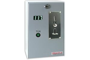 MÜNZER24 Beckmann EMS 57 MP TE, Münzautomat ideal für Waschmaschine oder Trockner, Münzprüfer für 2 Euro