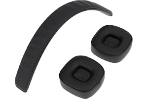 VGOL 1 set hörlurar öronkuddar och pannband kudde svart kompatibel med Marshall Major IV Major 4