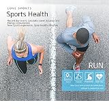 Kivors® Bluetooth Smart Watch Fitness Tracker Uhr mit Herzfrequenz Armband Aktivität Tracker Gesundheit Schrittzähler Monitor Sport Armband Armbanduhr Telefon für iPhone IOS und Android Smartphones - 5