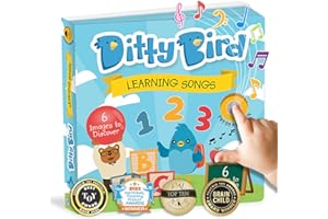 Ditty Bird jouet sonore et interactif avec comptines amusantes en Anglais: Alphabet, Numéros, le tout adapté aux tout-petits de 1 à 3 ans. Cadeau éducatif pour bébés.