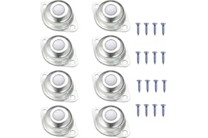 NAKUPENDA 8Pcs Roulettes de Meubles en Nylon Roulettes à Billes de Transfert à Billes Roulement pour Dispositif de Transport Meubles Bagages Poulie (12mm Diamètre de la Bille)