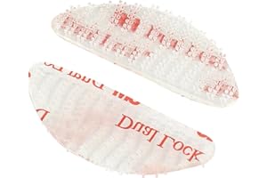 QTKSCEADLNCE 2 Piezas Adhesivo para Colocación, Dual Lock Adhesivos con Sistema de Fijación Desmontable Enclavamiento Soporte de Contador Pago de Peaje Disco de Tiempo Parabrisas Doble Adhesivo transparente cierre