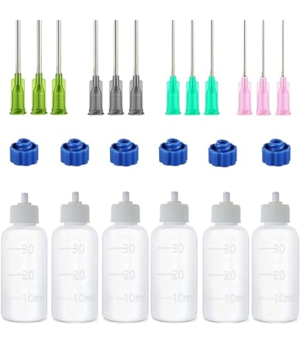 Giantree 300 Pcs Plastic Glue Tips, Micro Glue Tip Applicators, Needle Glues Applicator Extender, Precision Glues Dispenser Head For Craft Art Lab Dispensing, 2.95 Inch (For Small Gum Bottles