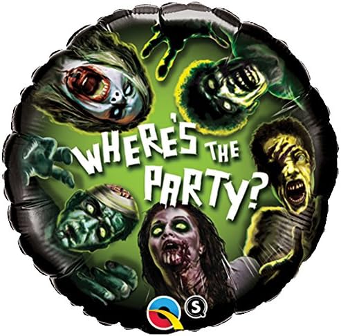 Halloween 18inch foil balloon Zombie Where's The Party