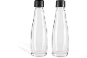 Zoomyo Bouteilles en Verre de Rechange pour Machine à gazéifier Motif Carafe en Verre 0,6 l