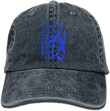 Ikserter American Flag Autism Adult Sport Adjustable Baseball Cap Cowboy Hat