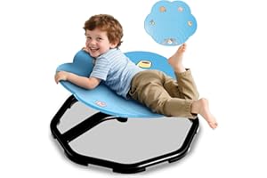 Winnrok Cat Paw Spinning Chair for Autism Kids, ADHD Spinny Chair for Boys Girls, Sensory Room Equipment for Children, Sit and Spin Wobble Seat Swivel Toys for Toddlers Christmas Birthday Gifts