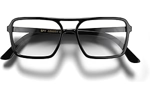 LONDON MOLE® Spy occhiali da lettura | Fantastici lettori in stile pilota di forma quadrata | Uomo donna unisex | Cerniere a molla